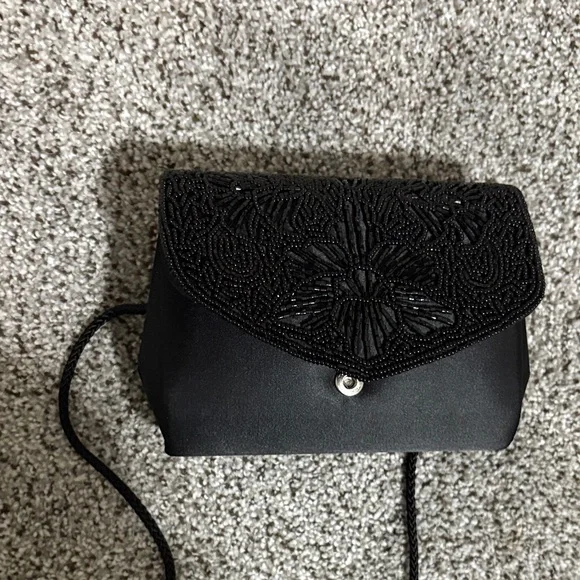 Vintage America Black Beaded Clutch - Picture 4 of 9